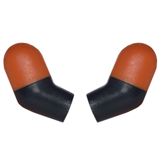 Arm, (Matching Left and Right) Pair with Dark Orange Short Sleeves Pattern