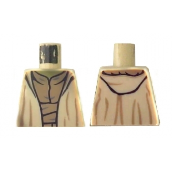 Torso SW Layered Shirt Yoda, Olive Green Neck Pattern