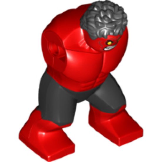 Body Giant, Hulk with Messy Hair and Black Pants Pattern