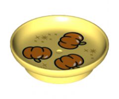 Duplo, Figure Wear & Utensil Dish with 3 Pumpkins and Stars Pattern