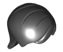 Minifigure, Hair Mid-Length with Side Part