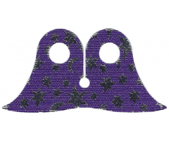 Minifigure, Body Wear Cape Cloth, Pointed Collar with Iridescent Stars and Moons Pattern
