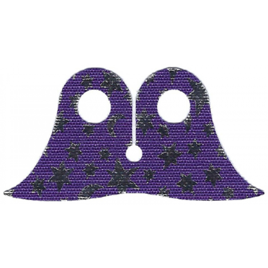 Minifigure, Body Wear Cape Cloth, Pointed Collar with Iridescent Stars and Moons Pattern