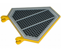 Flag 5 x 6 Hexagonal with SW Black Grille Pattern (Sticker) - Sets 7256 / 7283 / 7661