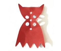 Minifigure, Body Wear Cape Cloth, Angular Points and Collar with Vampire Black Side Pattern