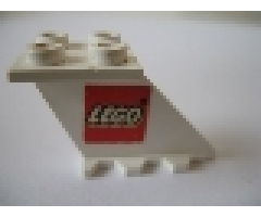 Tail 4 x 2 x 2 with Lego Logo Pattern on both Sides (Stickers) - Sets 455-1 / 657-1