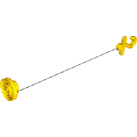Duplo Technic Wedge Belt Pulley with 28L Cord (x77b) and Duplo Hook Short With Crossbar