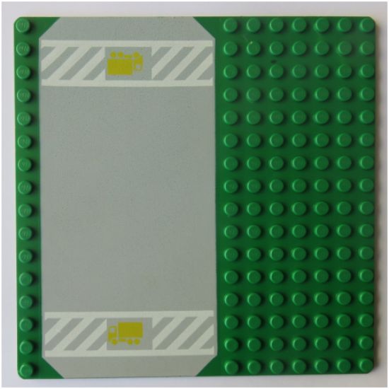 Baseplate, Road 16 x 16 with Driveway and Yellow Truck Pattern