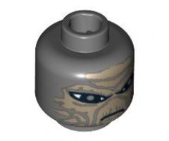 Minifigure, Head Alien with SW Shahan Alama Pattern - Blocked Open Stud