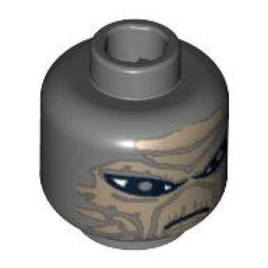 Minifigure, Head Alien with SW Shahan Alama Pattern - Blocked Open Stud