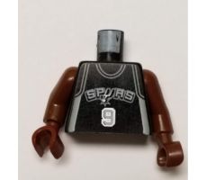 Torso NBA San Antonio Spurs #9 Pattern / Brown NBA Arms