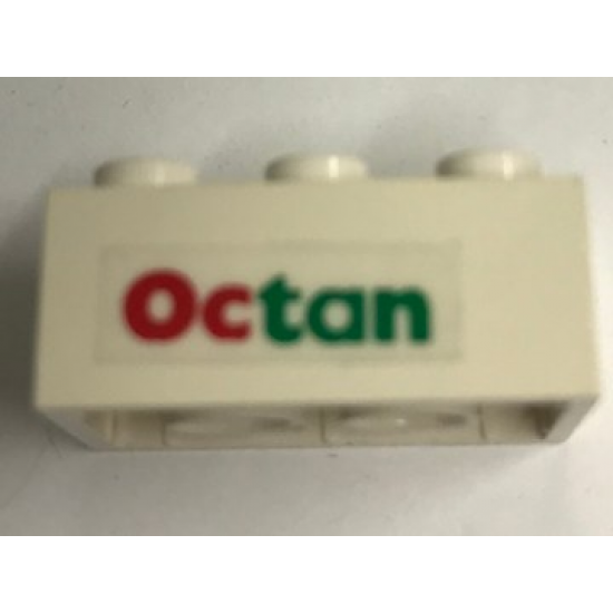 Brick 2 x 3 with Octan Pattern Left (Sticker) - Sets 6397 / 6472