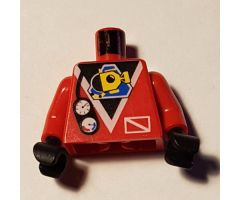 Torso Divers Submarine Logo and Gauges Pattern / Red Arms / Black Hands
