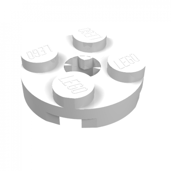 Plate, Round 2 x 2 with Axle Hole (x Shape)