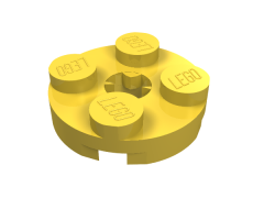 Plate, Round 2 x 2 with Axle Hole (x Shape)