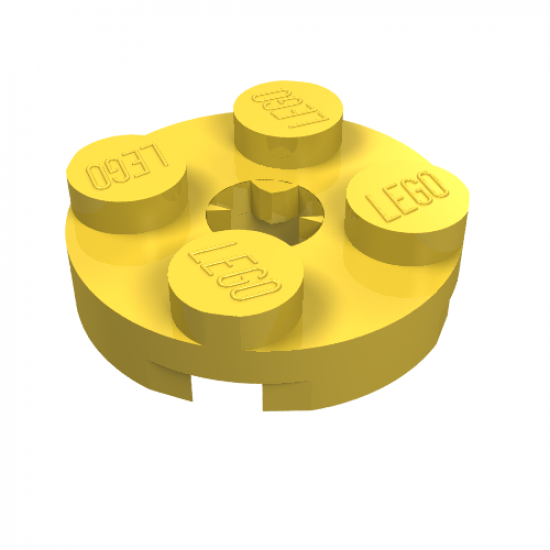 Plate, Round 2 x 2 with Axle Hole (x Shape)