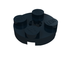 Plate, Round 2 x 2 with Axle Hole (x Shape)