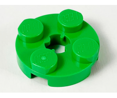 Plate, Round 2 x 2 with Axle Hole (x Shape)