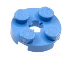 Plate, Round 2 x 2 with Axle Hole (x Shape)