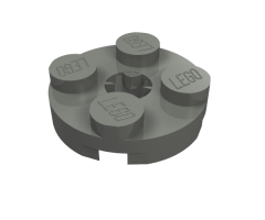 Plate, Round 2 x 2 with Axle Hole (x Shape)