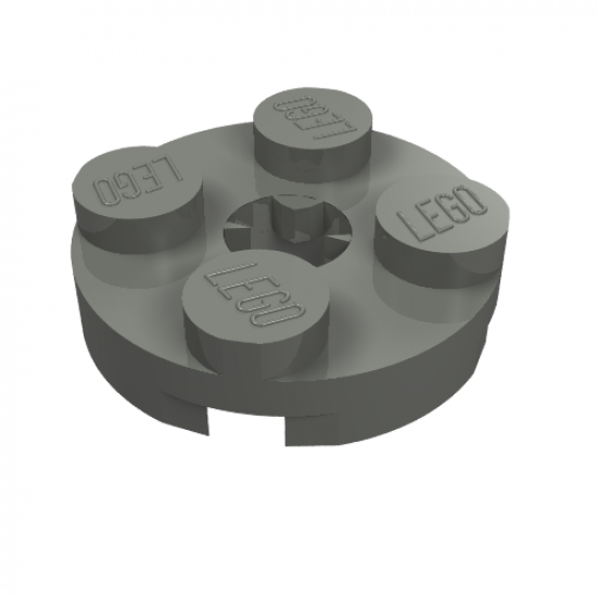 Plate, Round 2 x 2 with Axle Hole (x Shape)