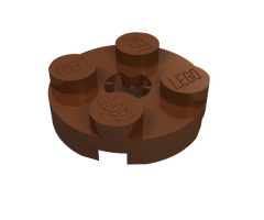 Plate, Round 2 x 2 with Axle Hole (x Shape)