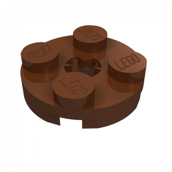 Plate, Round 2 x 2 with Axle Hole (x Shape)