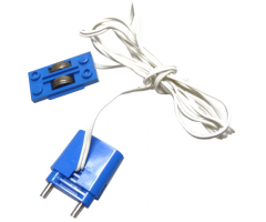Electric, Train Track Contact Base with Wire (97 cm) and Connector with Cap