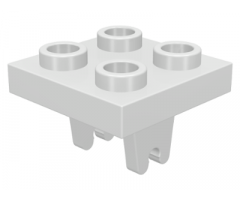 Plate, Modified 2 x 2 with Wheel Holder Bottom