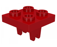 Plate, Modified 2 x 2 with Wheel Holder Bottom