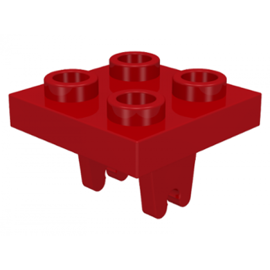 Plate, Modified 2 x 2 with Wheel Holder Bottom