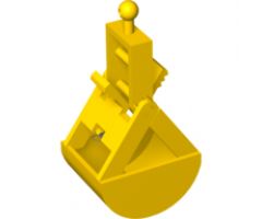 Crane Bucket with Spring and Yellow Handle (3489 / bb0217 / 3490)