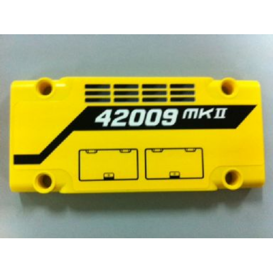 Technic, Panel Plate 5 x 11 x 1 with Grilles, Hatches and '42009 MKII' Pattern (Sticker) - Set 42009
