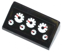 Slope 30 1 x 2 x 2/3 with 7 Gauges Pattern (Sticker) - Set 42024