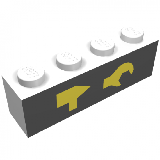 Brick 1 x 4 with Garage Tools Pattern
