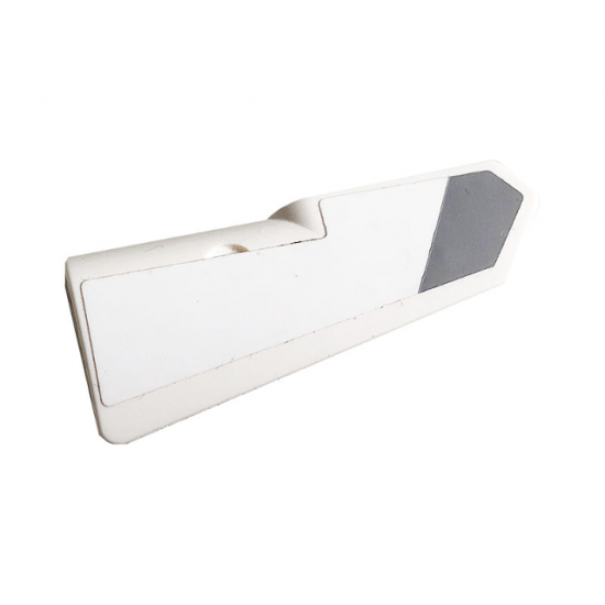 Technic, Panel Fairing #21 Very Small Smooth, Side B with Dark Bluish Gray Stripe and White Background Pattern (Sticker) - Set 42096