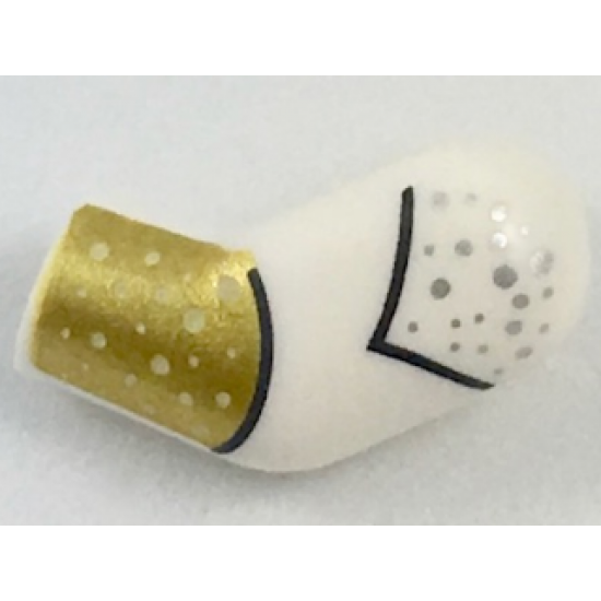 Arm, Left with Silver Dots and Gold Cuff Pattern