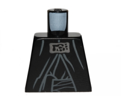 Torso SW Sith Robe with Silver Neck Adornment Pattern (Palpatine)