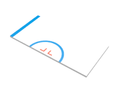 Tile 8 x 16 with Bottom Tubes on Edges with Half Circle and Blue Stripe on Left Pattern