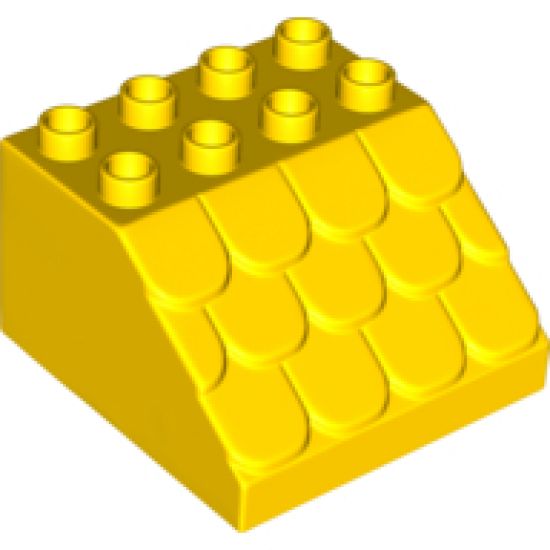 Duplo, Brick 4 x 4 x 2 Slope Shingled
