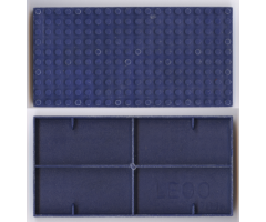 Brick 10 x 20 without Bottom Tubes, with '+' Cross Support and 4 Side Supports (early Baseplate)