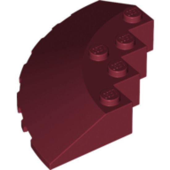 Brick, Round Corner 6 x 6 with Slope 33 Edge, Facet Cutout