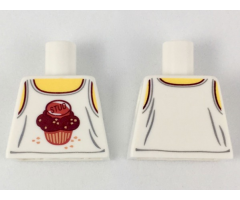 Torso, Tank Top with Dark Red 'STUD' Muffin Pattern