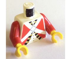 Torso Pirate Imperial Guard Pattern (Red) / Red Arms / Yellow Hands