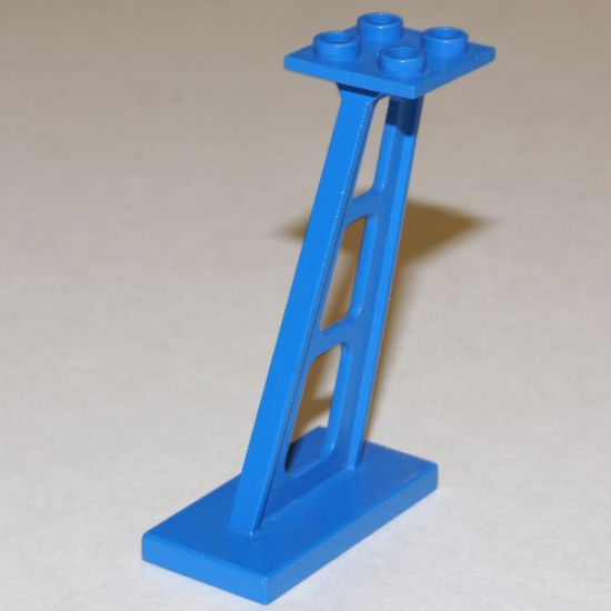 Support 2 x 4 x 5 Stanchion Inclined, 3mm Wide Posts