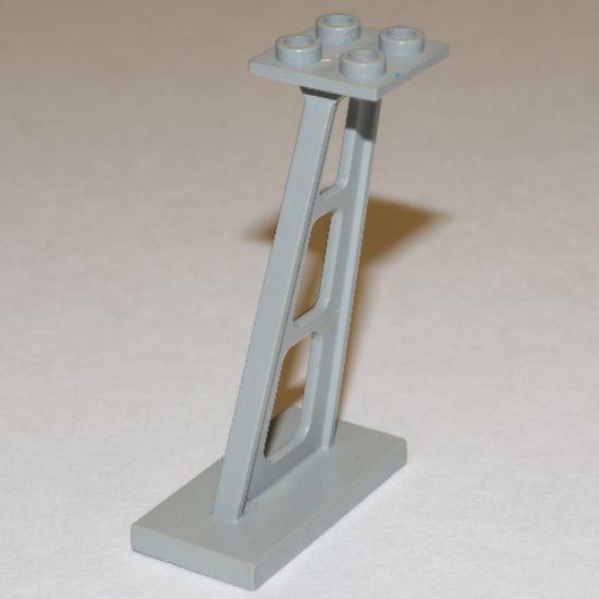 Support 2 x 4 x 5 Stanchion Inclined, 3mm Wide Posts