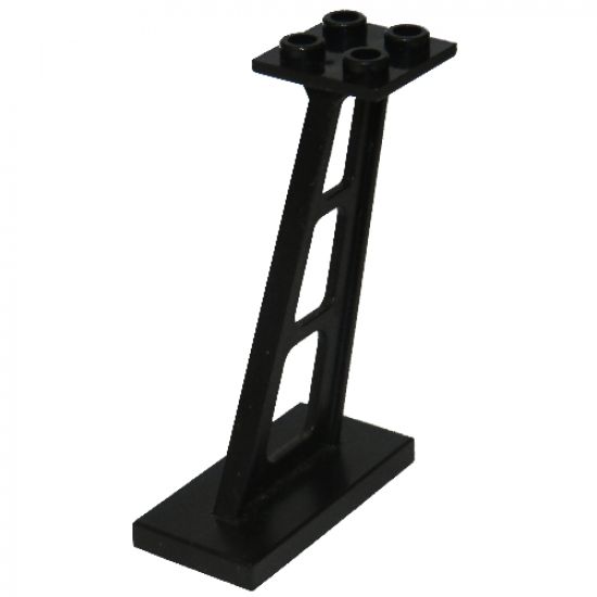 Support 2 x 4 x 5 Stanchion Inclined, 3mm Wide Posts