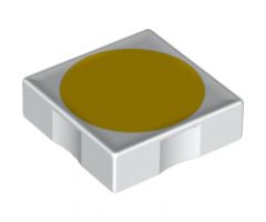 Duplo, Tile 2 x 2 with Shape Yellow Circle Pattern