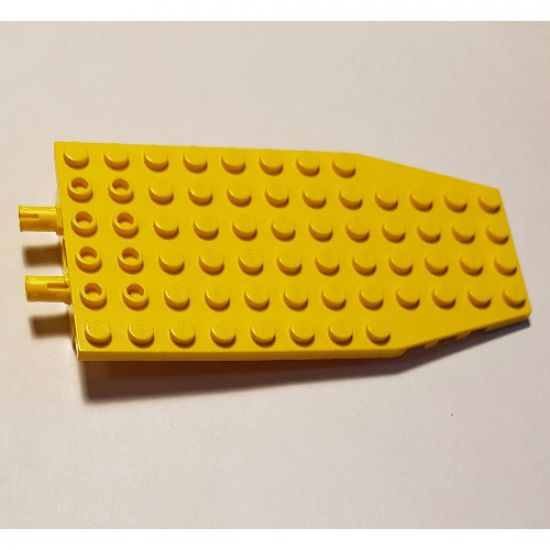 Wedge, Plate 6 x 12 x 1 Cut Corners with 2 Fixed Rotatable Pins