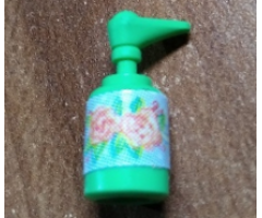 Scala Accessories Bottle Pump with 2 Roses Pattern (Sticker) - Set 3242